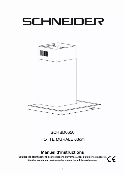Mode d'emploi SCHNEIDER SCHBD6650