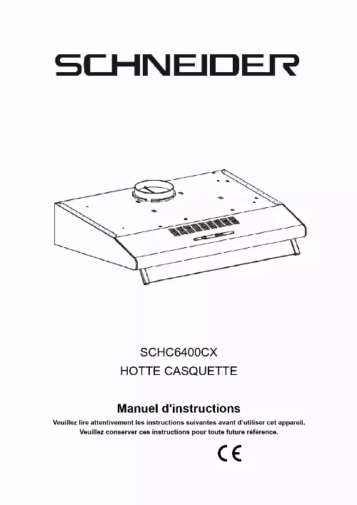 Mode d'emploi SCHNEIDER SCHC6400CX