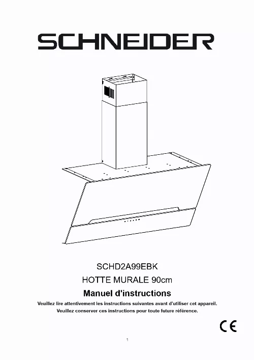 Mode d'emploi SCHNEIDER SCHD2A99EBK