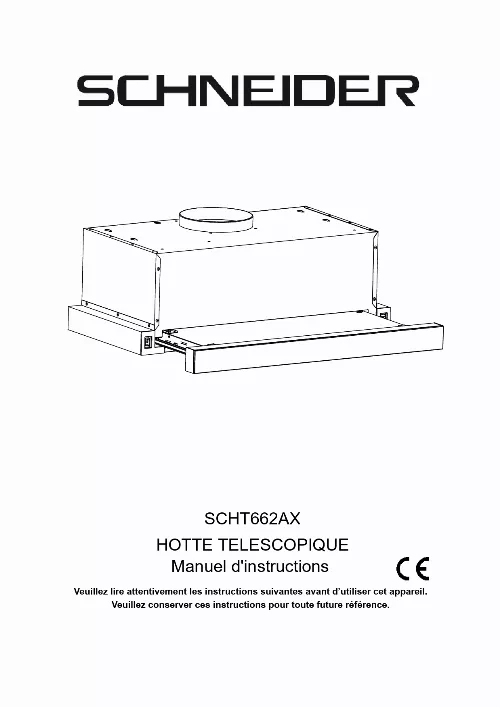 Mode d'emploi SCHNEIDER SCHT662AX