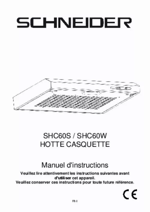 Mode d'emploi SCHNEIDER SHC60S