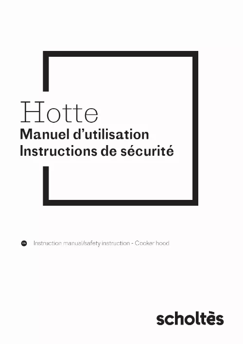 Mode d'emploi SCHOLTES SOHB1930X