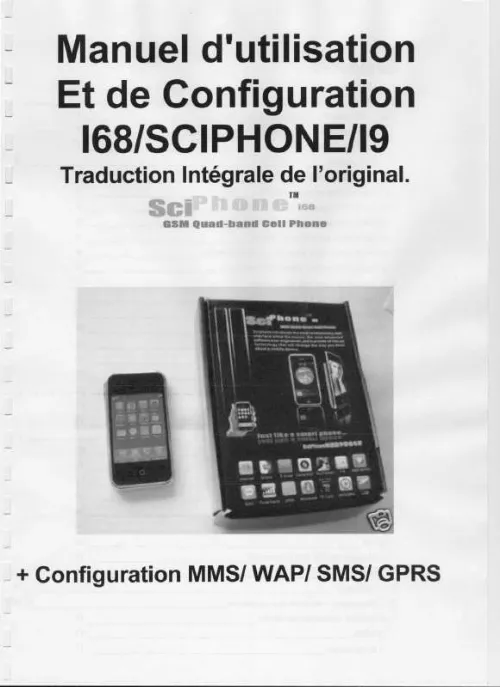 Mode d'emploi SCIPHONE I9