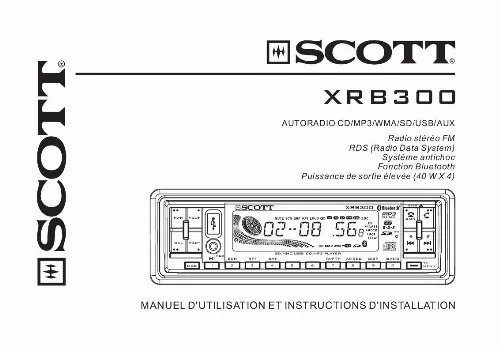Mode d'emploi SCOTT XRB 300 RC
