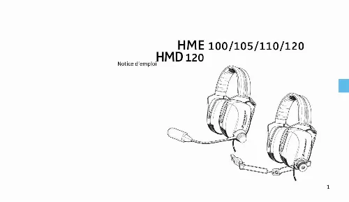 Mode d'emploi SENNHEISER HME 100