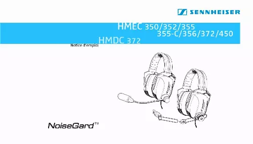 Mode d'emploi SENNHEISER HMEC 352