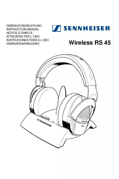 Mode d'emploi SENNHEISER RS 45