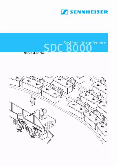 Mode d'emploi SENNHEISER SDC 8000 CC