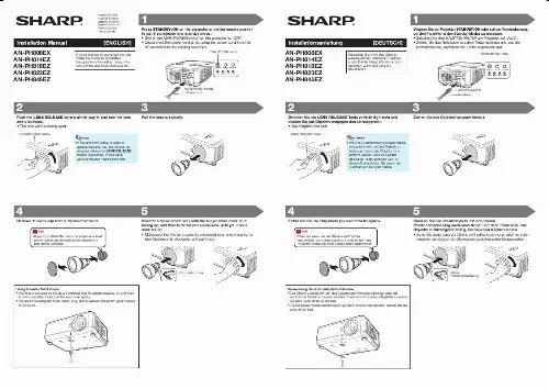 Mode d'emploi SHARP AN-PH808EX