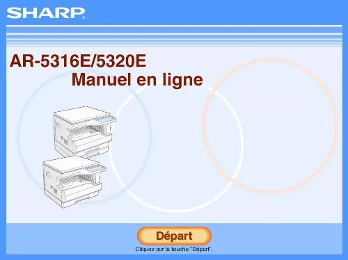 Mode d'emploi SHARP AR-5316E/5320E