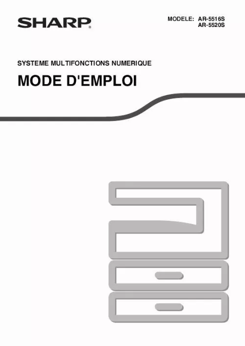 Mode d'emploi SHARP AR-5516S/5520S