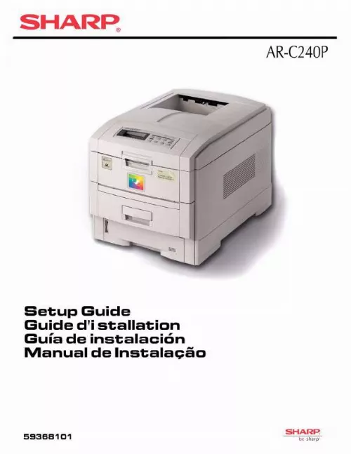 Mode d'emploi SHARP AR-C240P