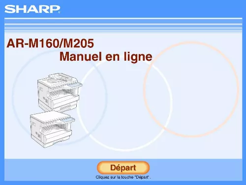 Mode d'emploi SHARP AR-M205