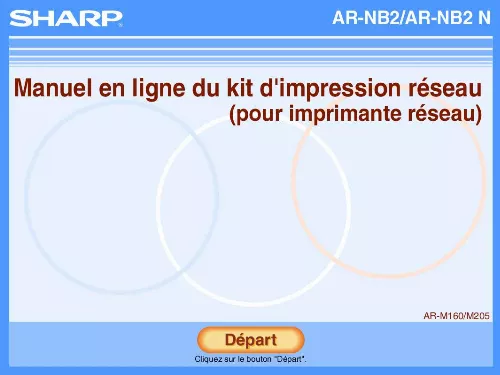 Mode d'emploi SHARP AR-NB2/N