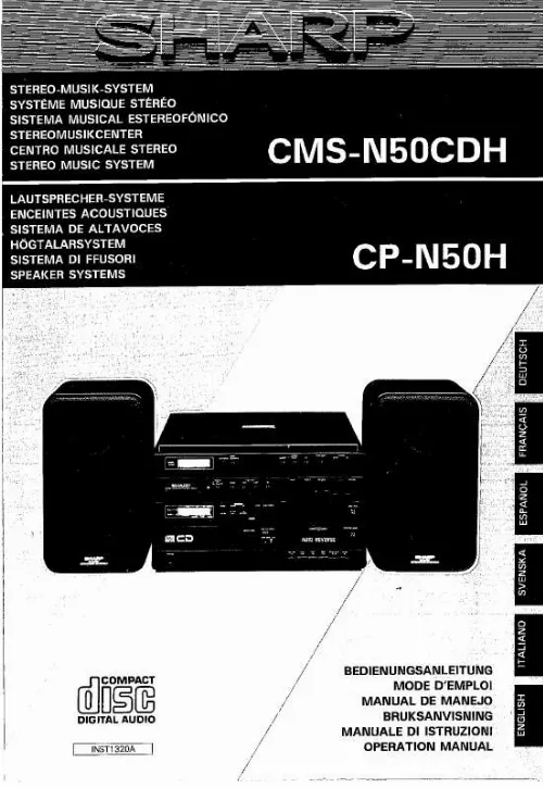 Mode d'emploi SHARP CMS-N50CDH/CP-N50H