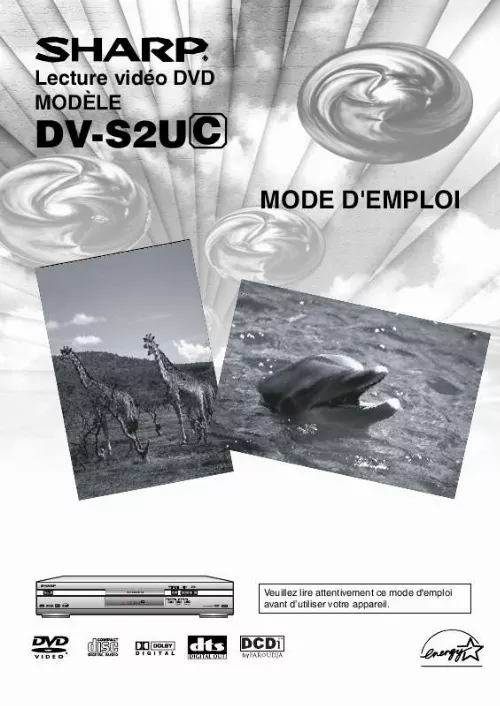 Mode d'emploi SHARP DV-S2U(C)