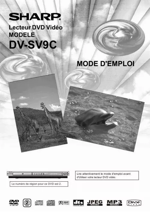 Mode d'emploi SHARP DV-SV9C