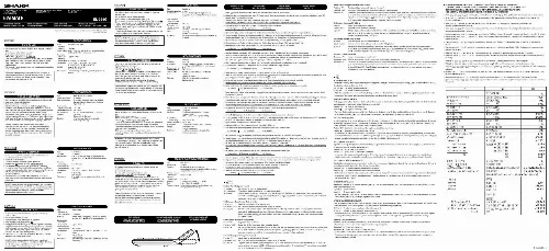 Mode d'emploi SHARP EL-338G