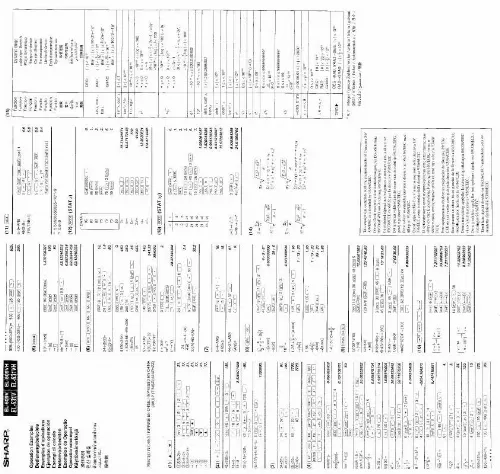 Mode d'emploi SHARP EL-509H