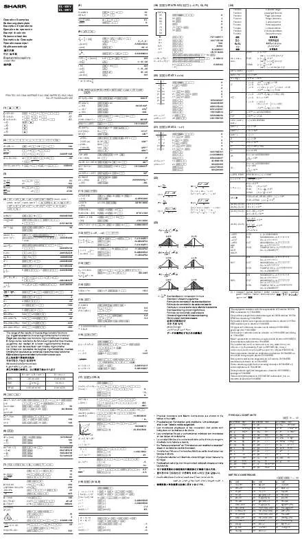 Mode d'emploi SHARP EL-546V