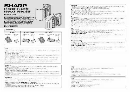 Mode d'emploi SHARP FZ-560HF/CF/KF/P63SEF