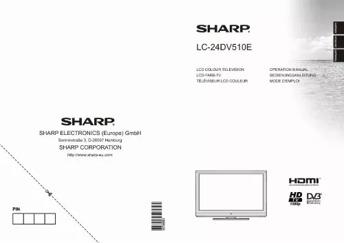 Mode d'emploi SHARP LC24D170E