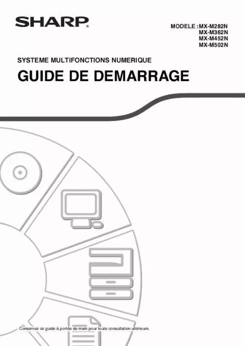 Mode d'emploi SHARP MX-M362N