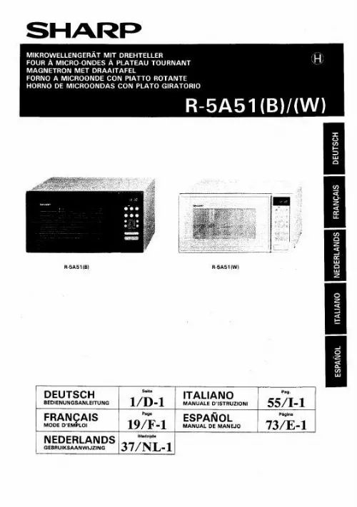 Mode d'emploi SHARP R-5A51