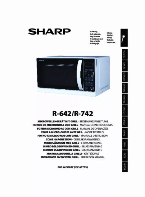 Mode d'emploi SHARP R642IN