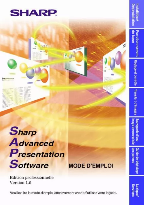 Mode d'emploi SHARP SAPS-15