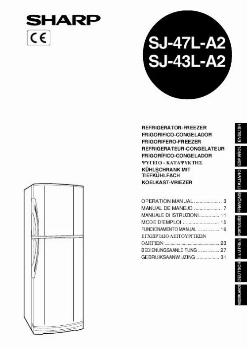 Mode d'emploi SHARP SJ-43L-A2