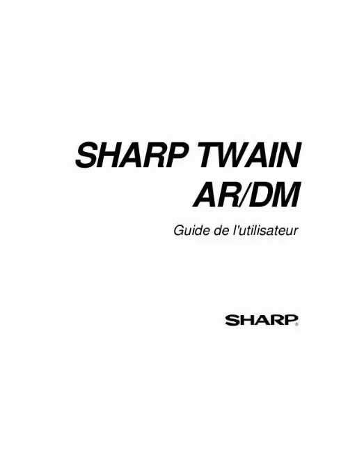 Mode d'emploi SHARP TWAIN LT