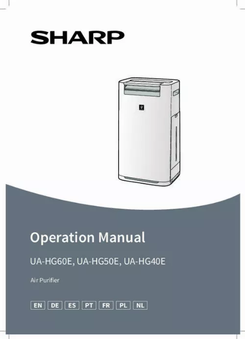 Mode d'emploi SHARP UA-HG40E-L