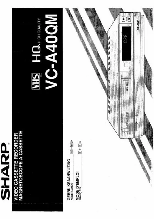 Mode d'emploi SHARP VC-A40QM
