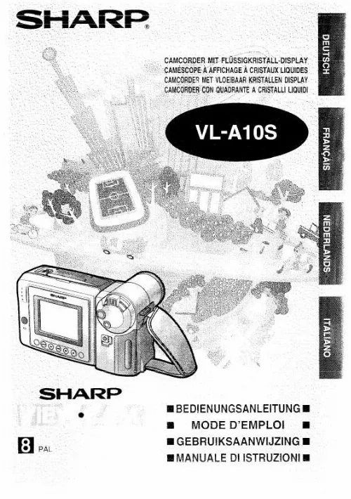 Mode d'emploi SHARP VL-A10S