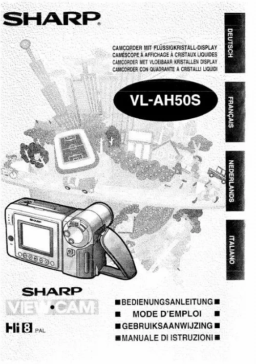Mode d'emploi SHARP VL-AH50S
