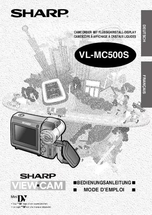 Mode d'emploi SHARP VL-MC500S