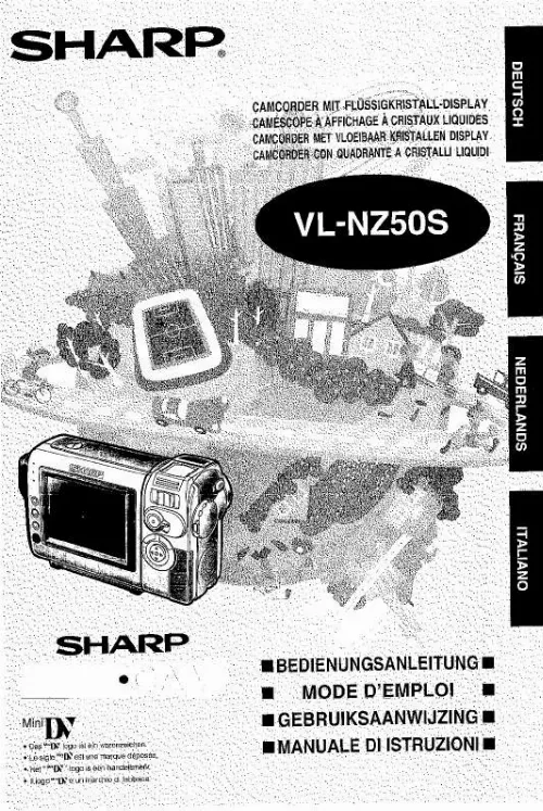 Mode d'emploi SHARP VL-NZ50S