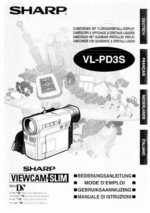 Mode d'emploi SHARP VL-PD3S
