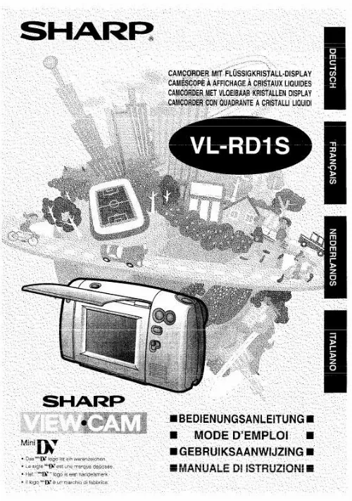 Mode d'emploi SHARP VL-RD1S