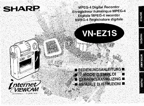 Mode d'emploi SHARP VN-EZ1S
