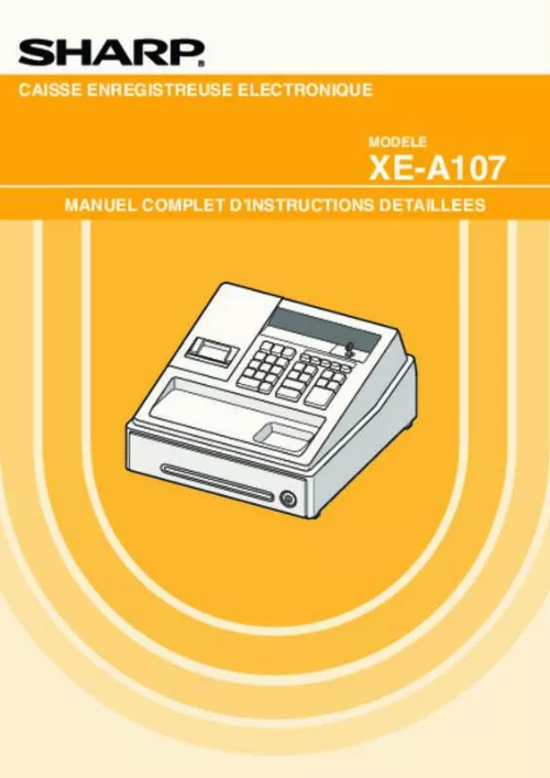 Mode d'emploi SHARP XEA107WH