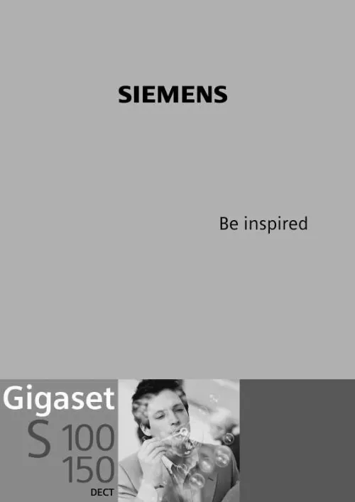 Mode d'emploi SIEMENS GIGASET S150