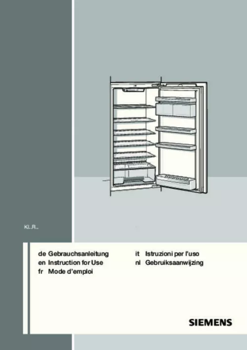 Mode d'emploi SIEMENS KI18RV62