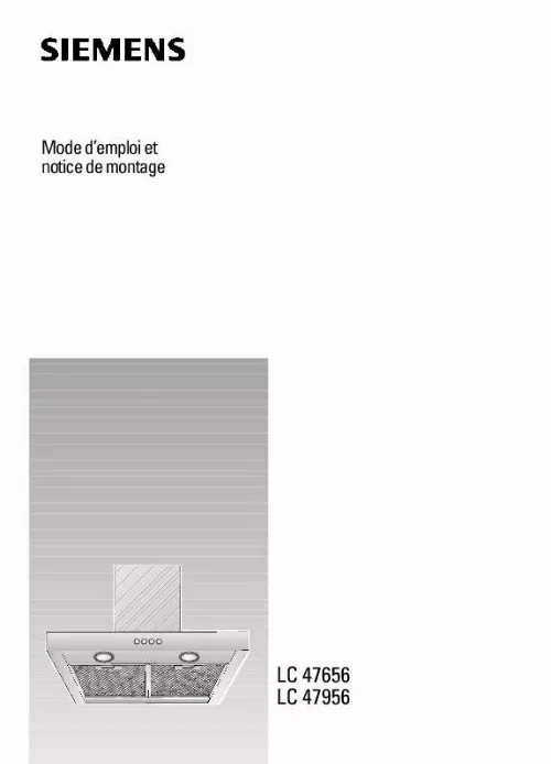 Mode d'emploi SIEMENS LC957BC20