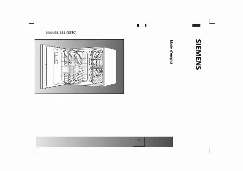 Mode d'emploi SIEMENS SE23A230EU