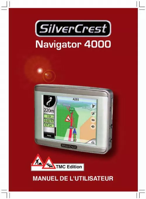 Mode d'emploi SILVERCREST GPS NAVIGATOR 4000