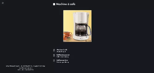 Mode d'emploi SILVERCREST KH 1112 COFFEE MAKER