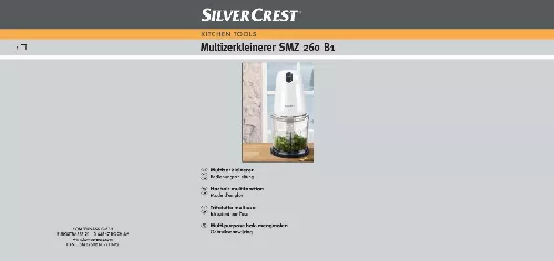 Mode d'emploi SILVERCREST SMZ 260 B1 MINI CHOPPER