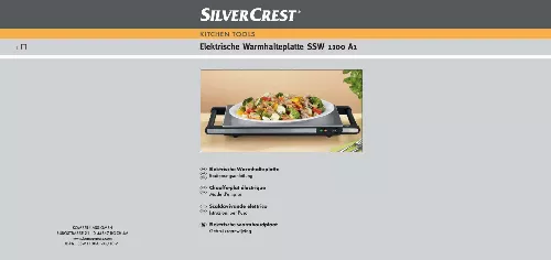 Mode d'emploi SILVERCREST SSW 1100 A1 ELECTRIC HOT TRAY